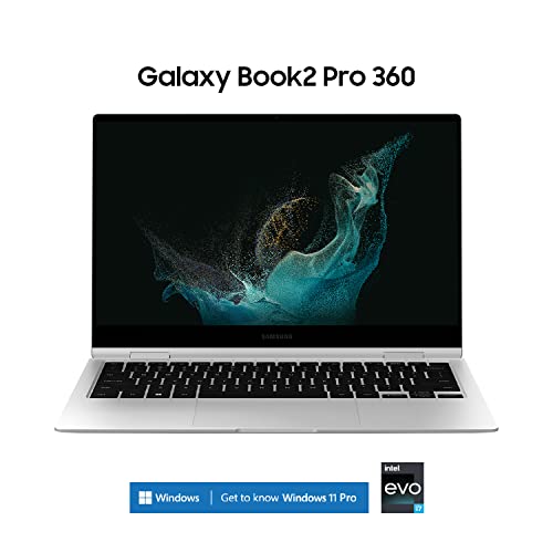 Image of Samsung Galaxy Book2 Pro 360 13.3 inch Display Intel 12th Gen core i7-1260P Processor, 16 GB RAM, 512 GB, Dolby Atmos Sound