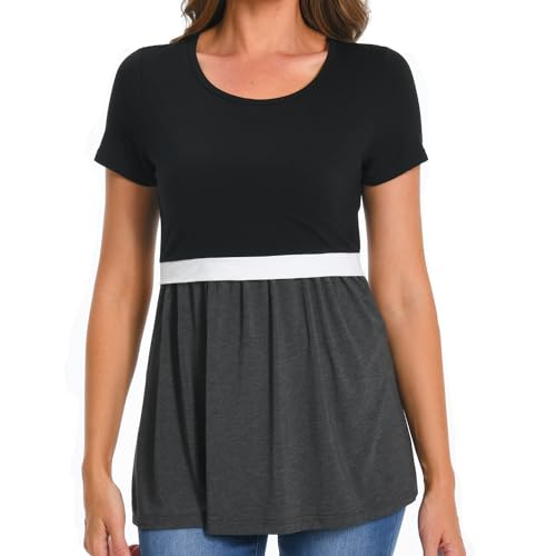 Bearsland Scoop?Neck Patchwork Nursing Top (Small) main image 0