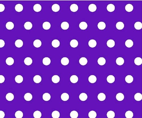 SheetWorld Baby Fitted Playard Sheet 24 x 42 inches, 100% Cotton Woven Sheet, Unisex Boy Girl, Polka Dots Purple Made in USA, Compatible with Travel Crib