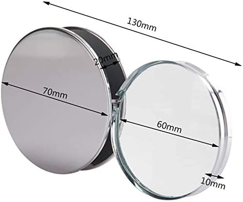 Miniatura 5 de Mini lupa plegable de bolsillo 20X con estuche de metal, lupa de lectura portátil para inspección, joyas, monedas, pasatiempos, viajes