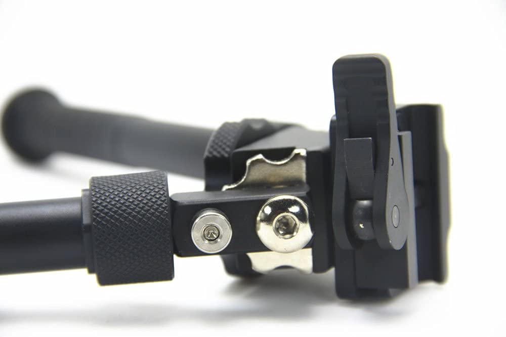 Bipiede da 6,5-9 Pollici Bipiede a sgancio rapido con Guida Picatinny, con Montaggio a Leva QD CNC, Design Leggero e Stabile, bipiede Regolabile con Rotazione di 360 Gradi