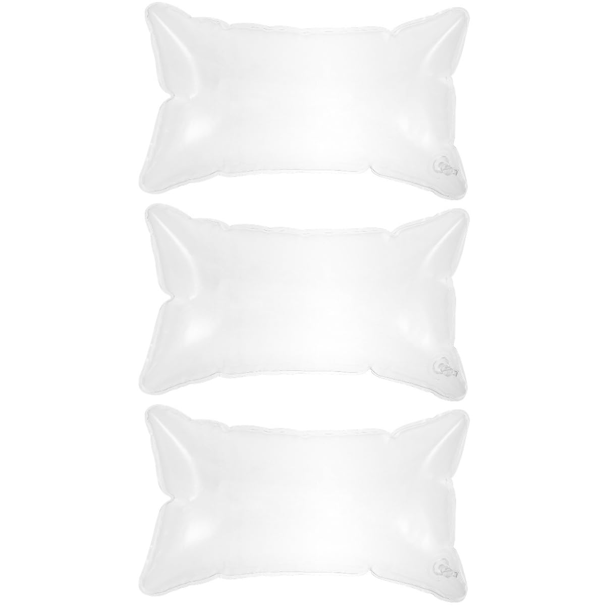 Veemoon Oreiller Gonflable Transparent pour Camping Et Voyage - Coussins D'Extérieur Imperméables en PVC - Confort Optimal pour Voiture Et Taille