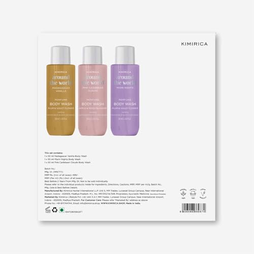 Image of Kimirica Around the world perfume body wash trio gift set