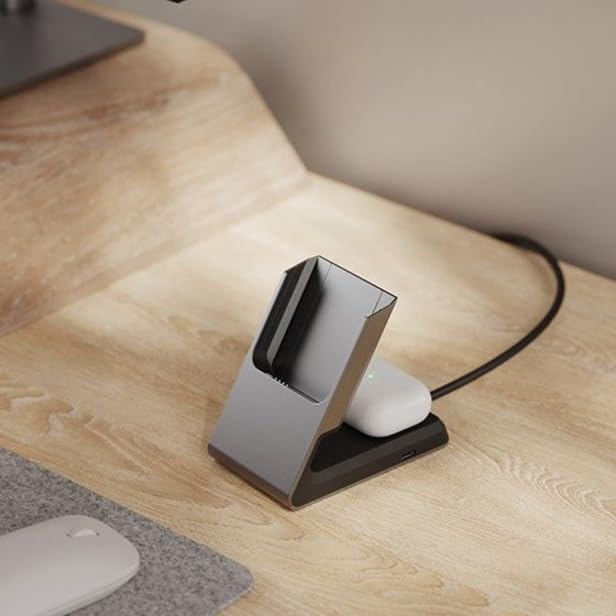 ALOGIC Matrix - Stazione di ricarica magnetica universale 2 in 1 per iPhone 15 Pro Max, 15 Pro, 15 Plus, 15,14, 13, 12, Airpods Pro, stazione di ricarica per dispositivi Apple, colore nero