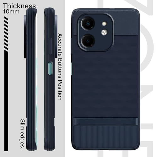 Image of Shockproof Case for Infinix Smart 9 HD 4G | Full Camera Protection | TPU Flexible Back Cover for Infinix Smart 9 HD 4G (Steel Blue)