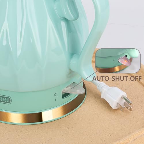 Tetera Eléctrica Cerámica 1.5 Litros 1200W Verde miniatura 5