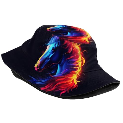 Image of Bucket Hat for Women Men, Fashion Print Outdoor Beach Hat Packable Sun Cap for Travel Hiking