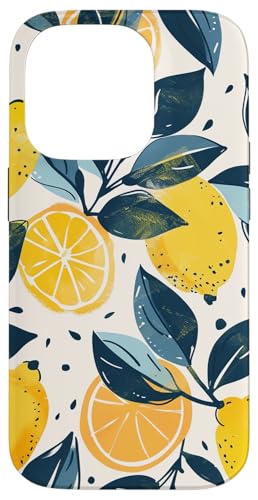 Hülle für iPhone 14 Pro Vintage Muster Kunst Zitrone Obst Hülle für iPhone 14 Pro Vintage Muster Kunst Zitrone Obst