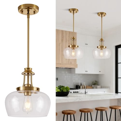 Modern Pendant Lights Kitchen Island, Brushed Gold...