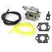 AISEN Carburetor CARB for Strike Master & Jiffy ICE AUGERS TC200 TC300 2-Cycle Engine 50667 Tecumseh 640347
