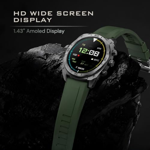 inear INWATCH Pro Smartwatch 1.43" AMOLED, Green Military Green - Image 3