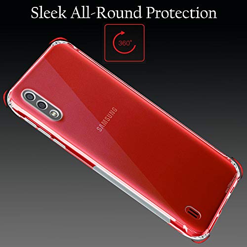 Image of TheGiftKart Best Camera Protection Back Cover Case for Samsung Galaxy M01 | Transparent Ultra Clear Soft Case | Slim & Protective Design | Inbuilt Dust Plugs & Anti-Slip Grip (Transparent)