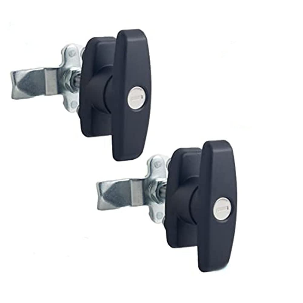 Caravan/Motorhome Locker Door Lock, Switch Security Cabinet Battery Box Door Lock with 2 Keys (2Pcs)