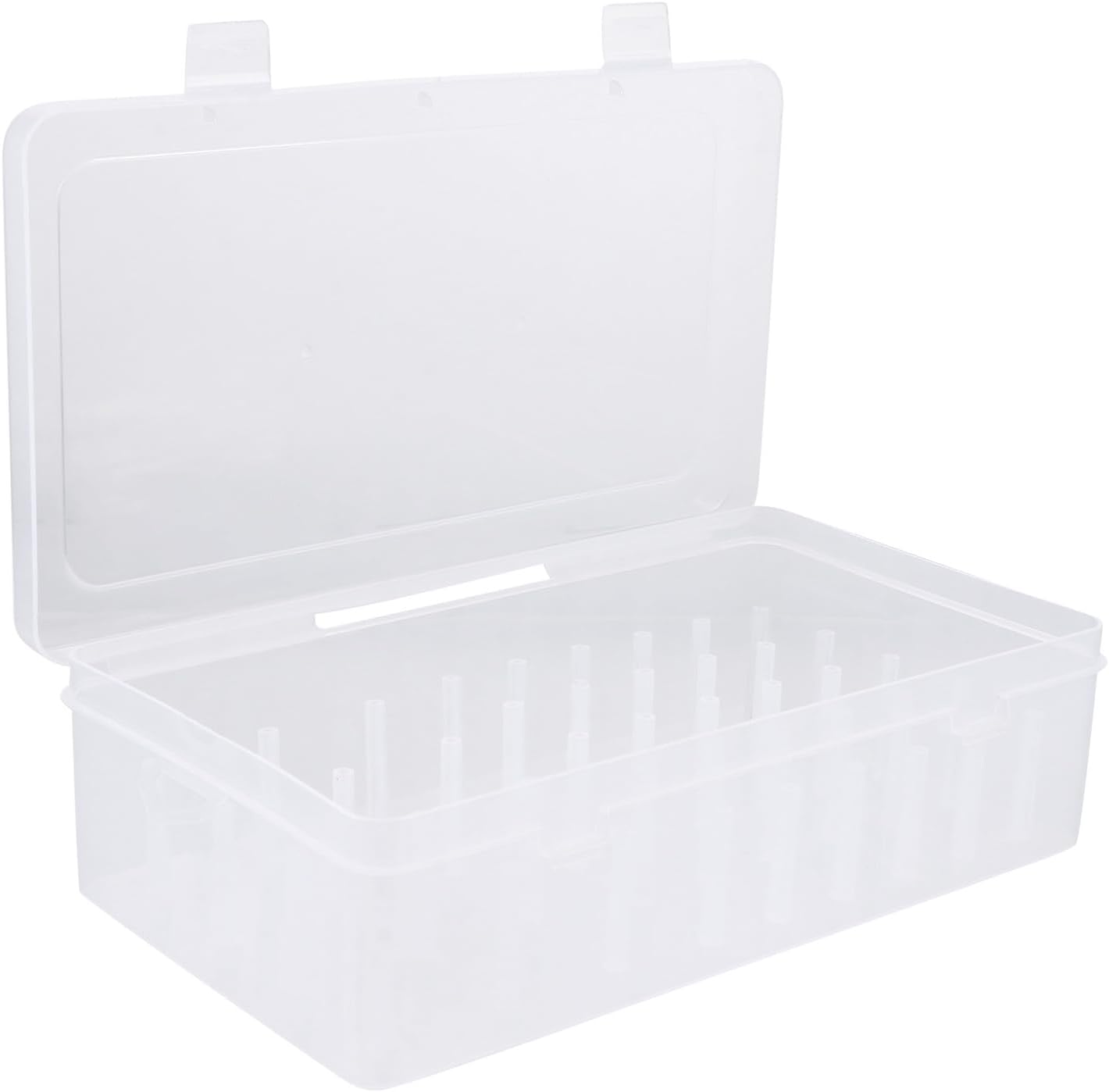 Baluue 42-Slot Large Plastic Sewing Thread Holder Box Organizer for ...