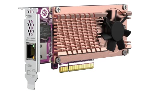 Image of QNAP QM2-2P10G1TB 2 x PCIe Gen3 NVMe SSD & 1 x 10GbE (10G /5G /2.5G /1G /100M) Port Expansion Card to Enhance Performance