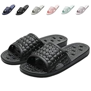 COZYAREA Shower Shoes Quick Dry Non-Slip Bathroom Slippers for Men Women Dorm Home Slides