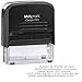 Large Size, 5-Line Custom Self Inking Return Address Rubber Stamp with Dual Pads- Up to 5-Line Stamp