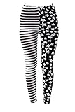 Super elastisch PunkJewelry Tattoo Damen Leggings Fashion Leggins Hose Stars & Stripes Einheitsgrösse