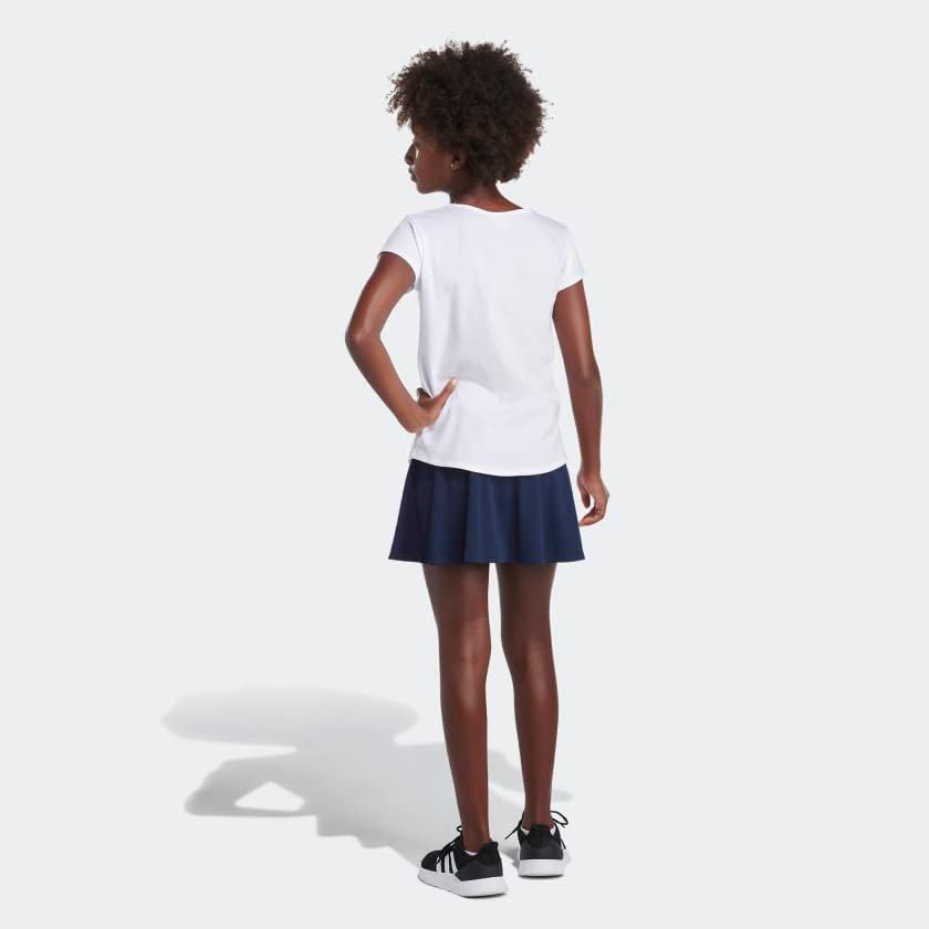Adidas Girls 3-Stripe Flounce Knit Skorts Tennis Skirt - Image 2
