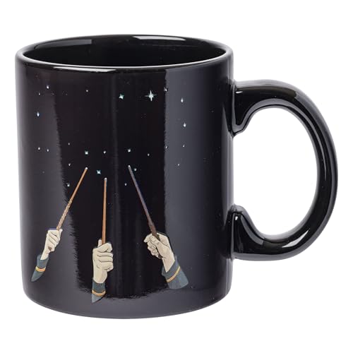 Silver Buffalo Harry Potter Wand Reveal Heat Reveal Ceramic Mug, 20 Ounces by Silver Buffalo - Used condition - US$12.62