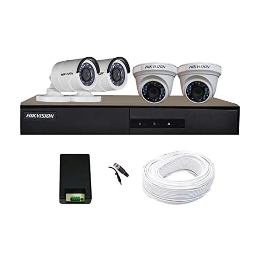 Hikvision Full HD (2MP) 4 CCTV Camera & 4Ch.Full HD DVR Kit (All Accessories)