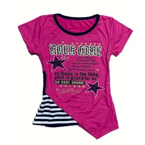 Image of Kawaii Cutecore Harajuku Y2k 2000s Tops Summer Preppy Aesthetic Alt Goth Emo Short Sleeve Graphic Tees