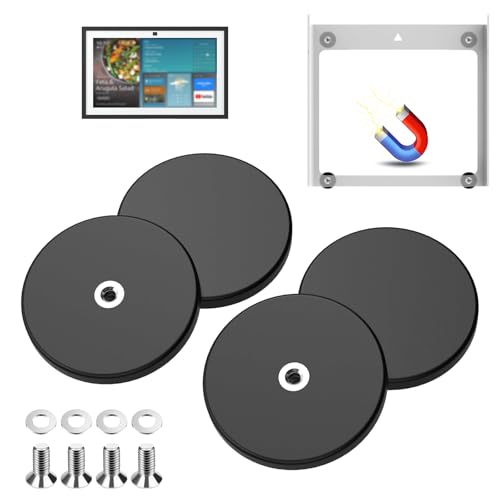 Magnetic Mount for Echo Show 15-Inch | No-Punch Easy to Assemble | Rubber Coated Scratch-Free| Powerful Magnetic Fridge Mount | Accessories for Echo Show 15