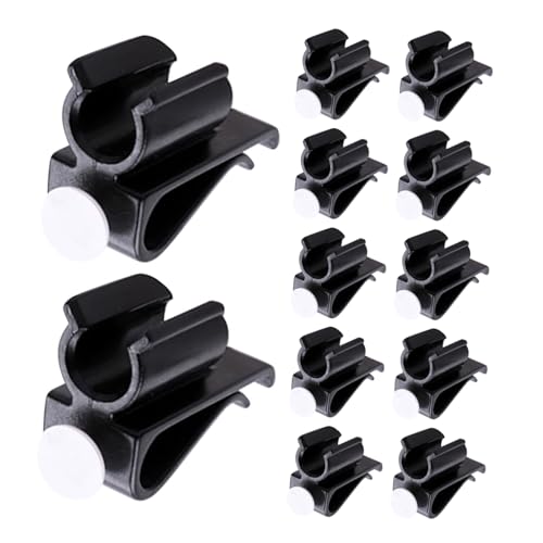 MUSISALY 14個高耐久ゴルフクラブオーガナイザー プラスチック製プッターホルダー 軽量ゴルフバッグクリップ クラブ固定用クランプ スポーツ