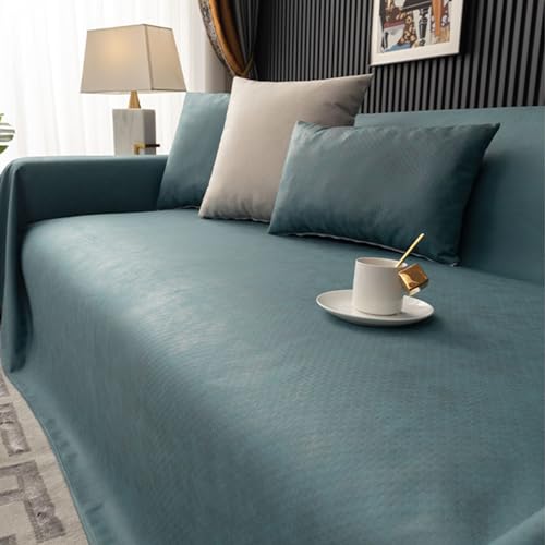 VanderHOME Impermeabile Copridivano Antiscivolo Salvadivano Copridivani elasticizzati Antimacchia Antigraffio Divano Protector Mobili Copertureper cani animali domestici 210 * 90cm-Verde scuro
