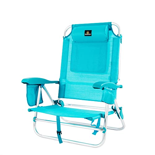CREVICOSTA QUALITY MARK MARCAS DE CALIDAD - Coral 2108 - Silla de Playa Plegable con reposabrazos, 7...