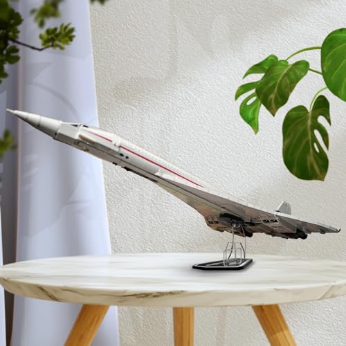 NAOCARD Acrylic Display Stand for Lego Concorde 10318 Building Set,Clear Acrylic Display Holder for Concorde Lego Set (ONLY STAND NOT MODEL
