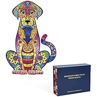 200-Pieces HBHSAPYS Unique Shape Animal Wooden Puzzle