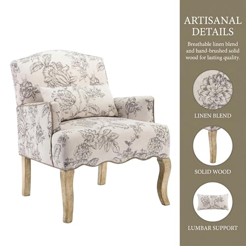 Sillón Plegable de Lino Beige miniatura 6