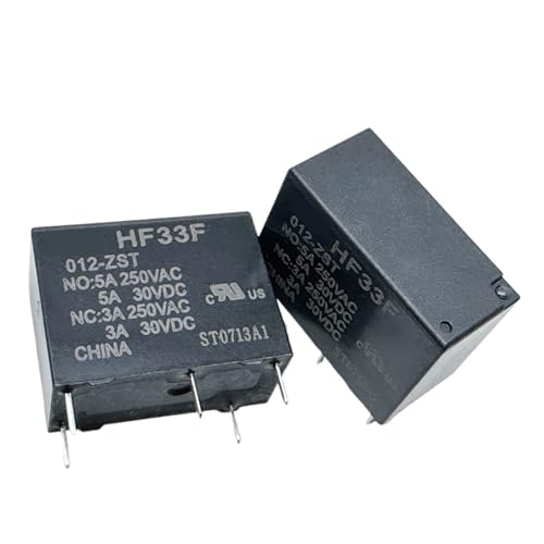 Relais HF33F 012-ZS3 12VDC interrupteur 5A pour commutation stable de circuit - 7