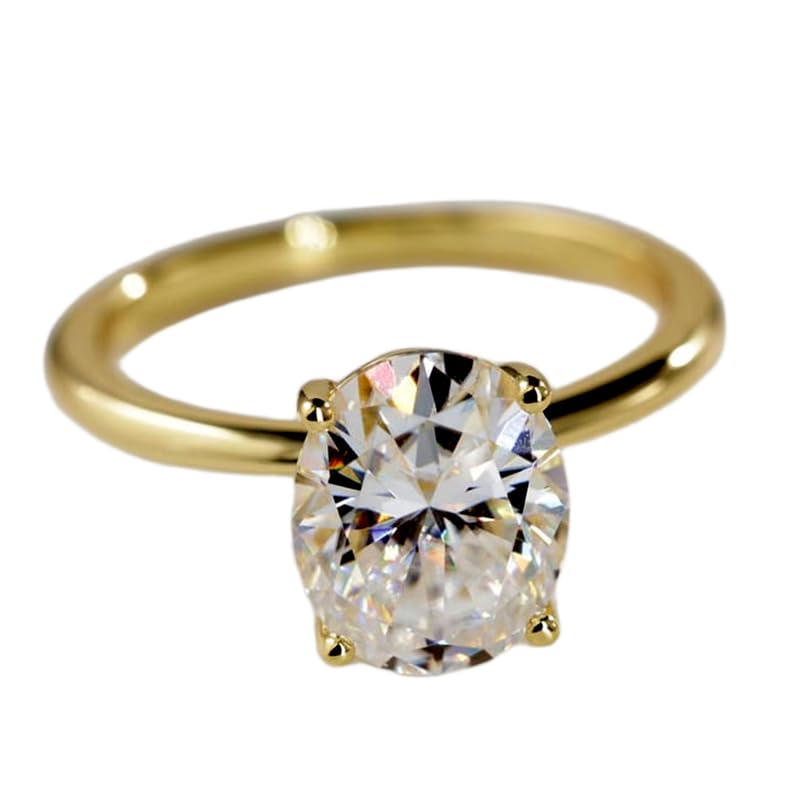 Bague moissanite transparente en argent, l'anneau idéal pour illuminer votre quotidien
