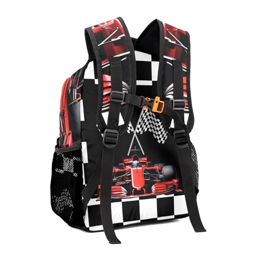 Cool Sport Car Personalized School Backpack for Teen Kid-Boy/Girl Daypack Travel Bookbag