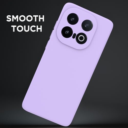 Image of Outlouders Back Cover for iQOO 13 5G | Camera Protection | Durable Soft Matte Silicone Bumper Case (Purple)