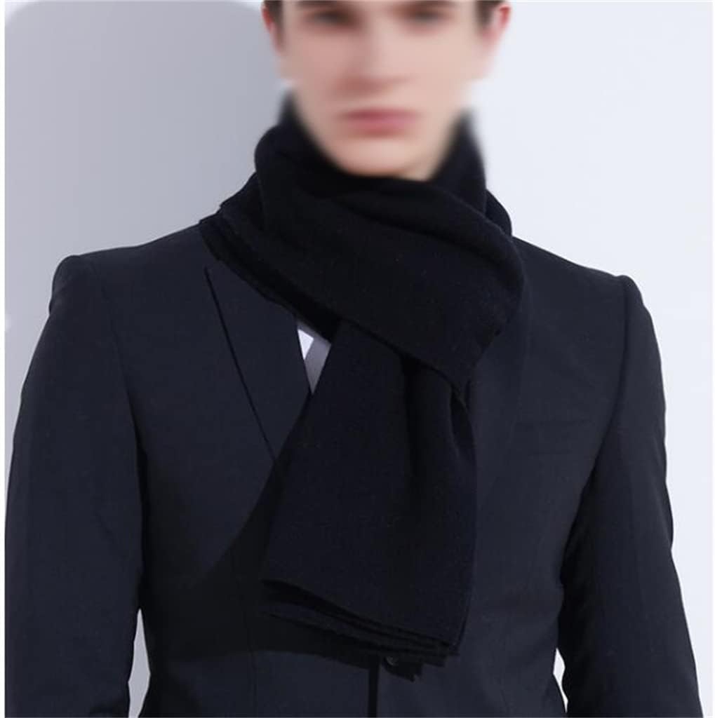 Solid Color Autumn and Winter Warm, Soft and Comfortable Men's Scarf, Winter Classic, Versatile Scarf, Boy's Gift
