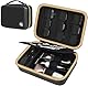 Boobowl Haarschneider Zubehör Tasche für Clipper und Zubehör, Men Hair Trimmer Box, Portable Clipper Aufbewahrungshalter für Haarschneiden, Guard Grooming Kit und Barbers Zubehör- Dunkelschwarz