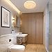 Produktbild Deckenleuchte LED Badezimmer Küche Schlafzimmer Lampe Decke LED Bad Wohnzimmer Esszimmer Arbeitszimmer Balkon Korridor Flur Runde Wasserdicht Moderne Deckenleuchten Warmweiß 3000K 18W 1500lm LUSUNT