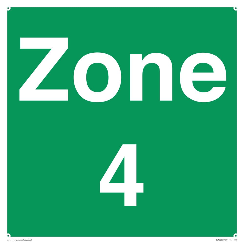 Zone 4 Sign - 300x300mm - S30