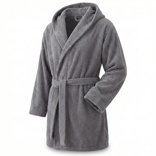 Top Towel - Albornoz Unisex - Albornoz de Ducha para Hombre o Mujer - 100% Algodón- 500g/m2 - Albornoz de Rizo