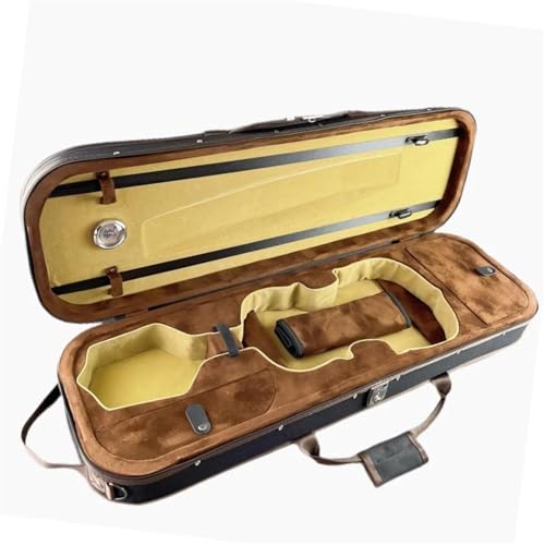 Estojo Para Violino 4/4, Formato Oblongo, Leve E Aprimorado, Formato Meia Lua Com Interior Macio, 1,5 Kg Estojo para instrumento de violino