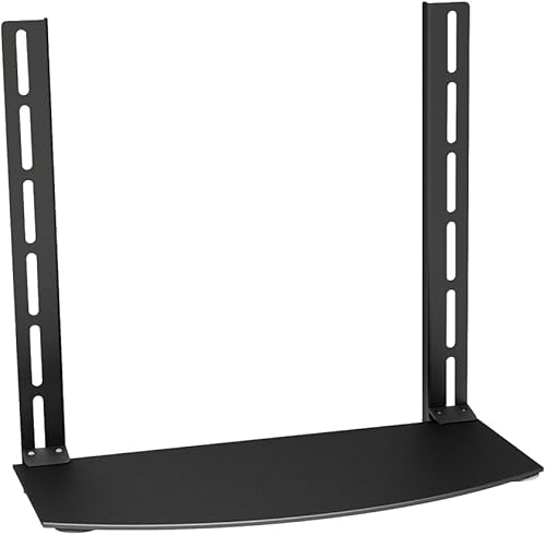 Miniatura 4 de Monoprice Estante de vidrio montado para TV, permite el montaje por encima o debajo de TV de reproductor de Blu-Ray, caja de cable, consola de