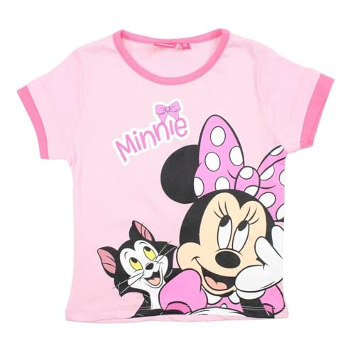 Disney T-Shirt Minnie Camiseta, Rosa, 8 Años para Niñas
