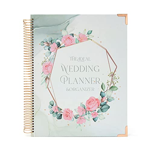 Agenda de mariage haut de gamme à couverture rigide durable et grand format de planification