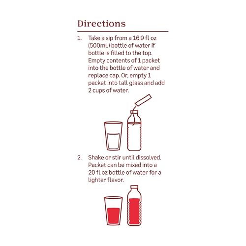 Image of Amazon Grocery, Strawberry Drink Mix with Caffeine, 10 packets, 1.1 Oz