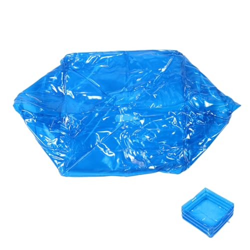 FONDOTIN Portable Inflatable Foot Bath Foldable Pool Footbath Tray Beach Foot Wash Blow up Bath Basin for Pool Entry