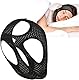 Zhenghebuy Anti Schnarchen Kinnriemen Einstellbare Atmungsaktive,Anti Snoring Chin Strap,Elastisch Halskrause Gegen Kopfband Schlafhilfe Für Besseren Atem Für Männer Und Frauen