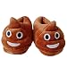 Poop Emoji Slippers Unisex Anti-Slip Indoor Warm Cute Winter Slippers Plush Fluffy House Shoes Cartoon Slippers Free Size